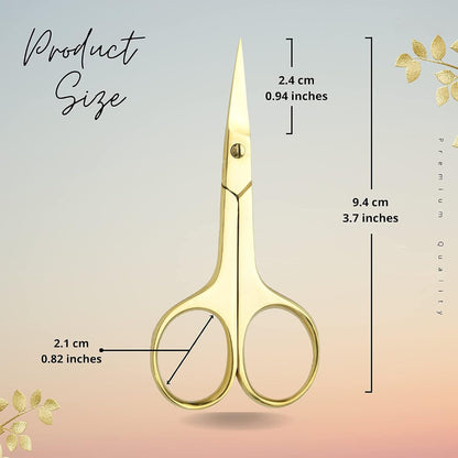Professional Grooming Scissors Eyelash Scissors Stainless Steel Manicure & Beauty Scissor for Women
