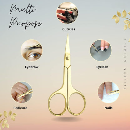 Professional Grooming Scissors Eyelash Scissors Stainless Steel Manicure & Beauty Scissor for Women
