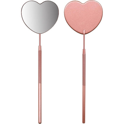 Bite Instruments Eyelash Mirror for, Large Half Moon Stainless Steel Eyelash Mirror