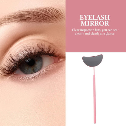 Bite Instruments Lash Mirror Half Moon Eyelash Mirror Stainless Steel Eyelash Extensions Mirror