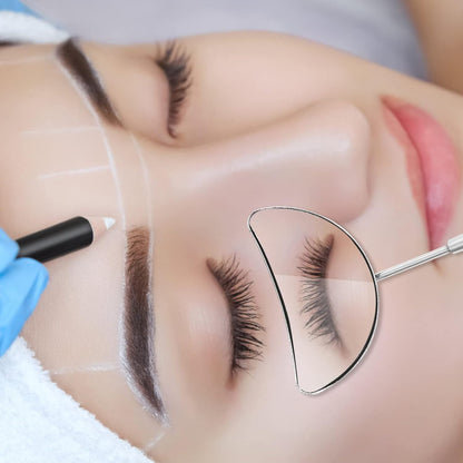 Bite Instruments Half Moon Eyelash Mirror Stainless Steel Eyelash Extensions Mirror