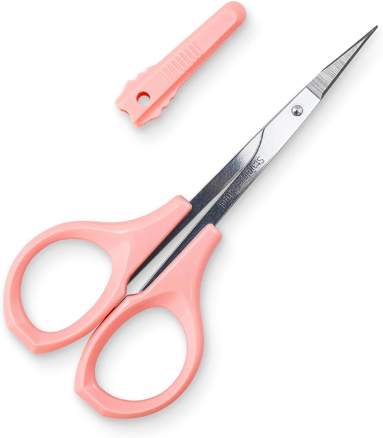 Eyelash Scissors, Small Scissors for Facial, Nose, Eyebrow, and Beard Hair Trimming & Grooming