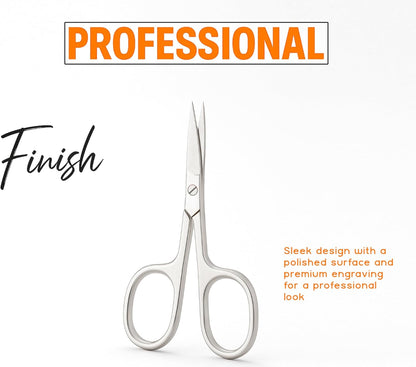 Profession Stainless Steel Grooming Blades, Manicure, Pedicure, or Trim Nail, Eyebrow, Eyelash, Scissors