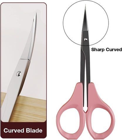 Eyelash Trimming Scissors for Multi-Purpose Cuticle Pedicure Beauty Grooming Scissors.