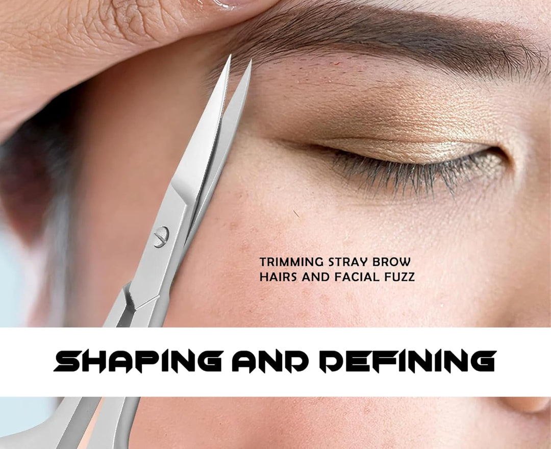 Profession Stainless Steel Grooming Blades, Manicure, Pedicure, or Trim Nail, Eyebrow, Eyelash, Scissors