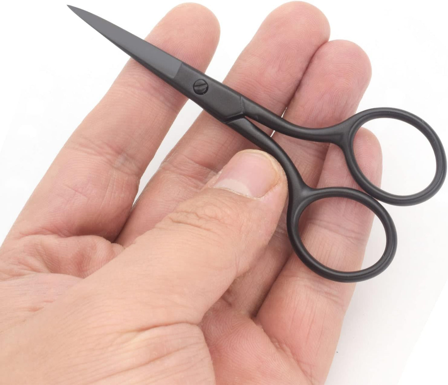 Professional Grooming Scissors for Personal Care Facial Hair Removal and Eyelash Trimming Stainless Steel