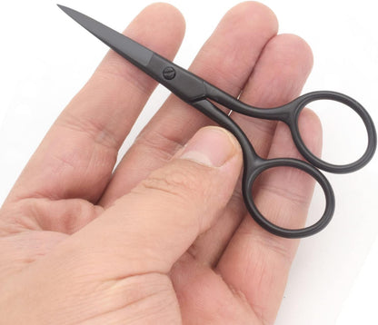Professional Grooming Scissors for Personal Care Facial Hair Removal and Eyelash Trimming Stainless Steel