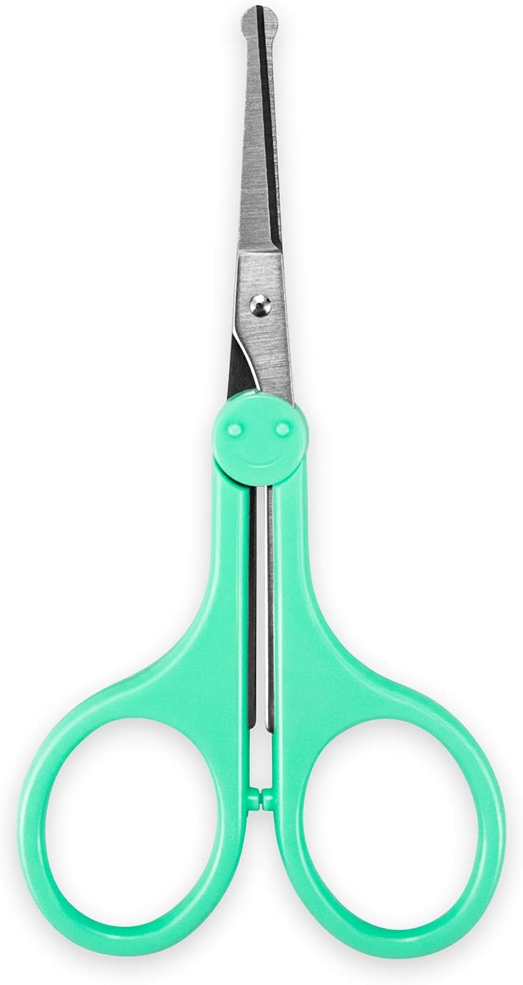 Eyelash Scissors, Small Scissors for Facial, Nose, Eyebrow, and Beard Hair Trimming & Grooming