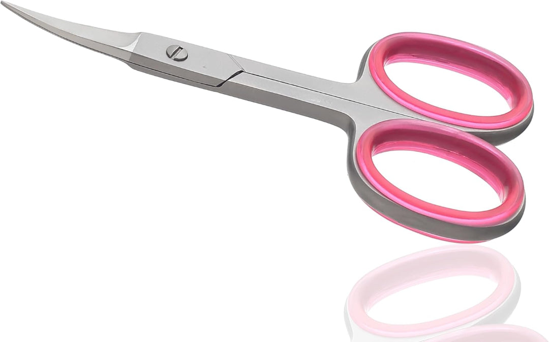 Professional Nail Cuticle Scissors Curved Eyebrow Scissors, Eyelashes, Nose Hair Trimming Scissors