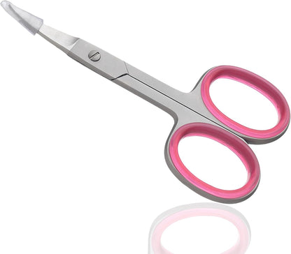 Professional Nail Cuticle Scissors Curved Eyebrow Scissors, Eyelashes, Nose Hair Trimming Scissors