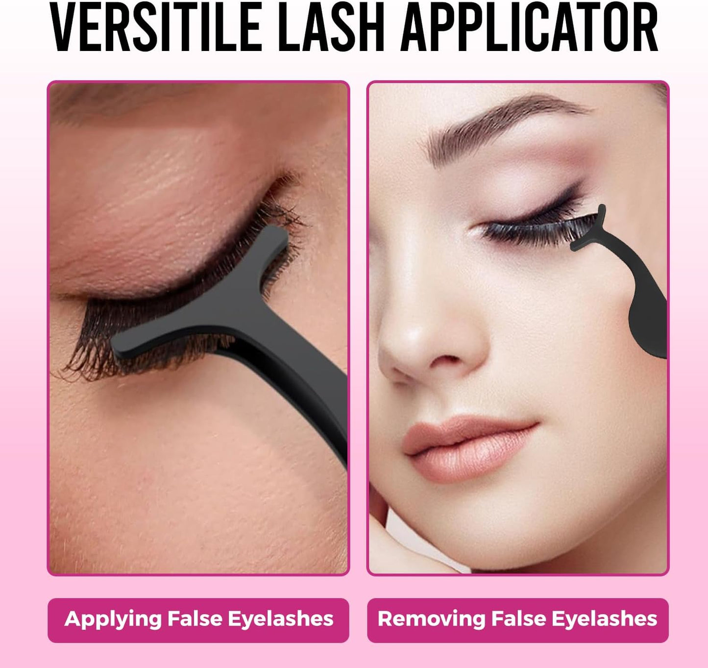 Professional Bite Instruments Eyelash Applicator Tool | Precision False Lash Curler & Clip