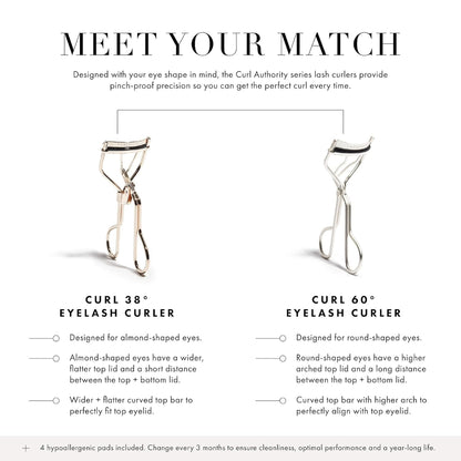 Bite Instruments Eyelash Curler For Long Lasting Curl for Makeup Artist