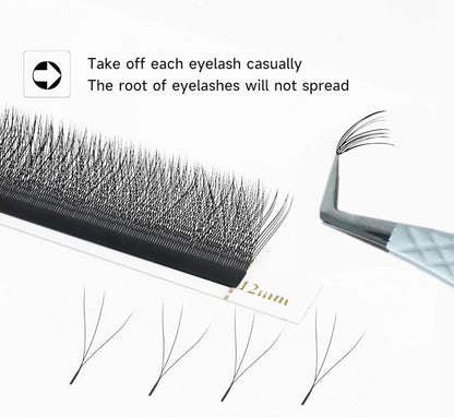 Bite Instruments Professional 4-Piece Purple Eyelash Tweezer Set | Textured Grip Volume & Classic Lash Tools