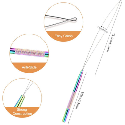 Bite Instruments Hair Extension Loop Tool & Pulling Needle – Micro Bead & Ring Threader