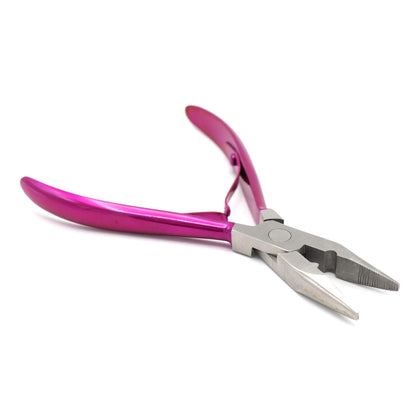 Bite Instruments Professional Hair Extension & Beading Tool Kit – Pink Coated (5 Pieces)