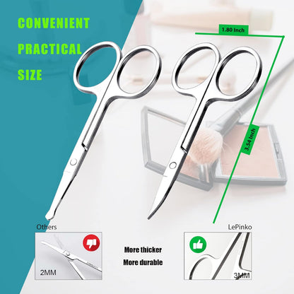 Professional Eyelash Scissors Stainless Steel Manicure & Beauty Scissor for Women