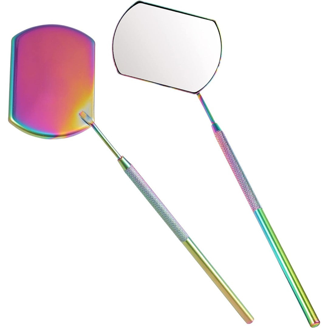 Cute Butterfly Lash Mirror for Eyelash Extensions, Stainless Steel Eyelash Makeup Mirror