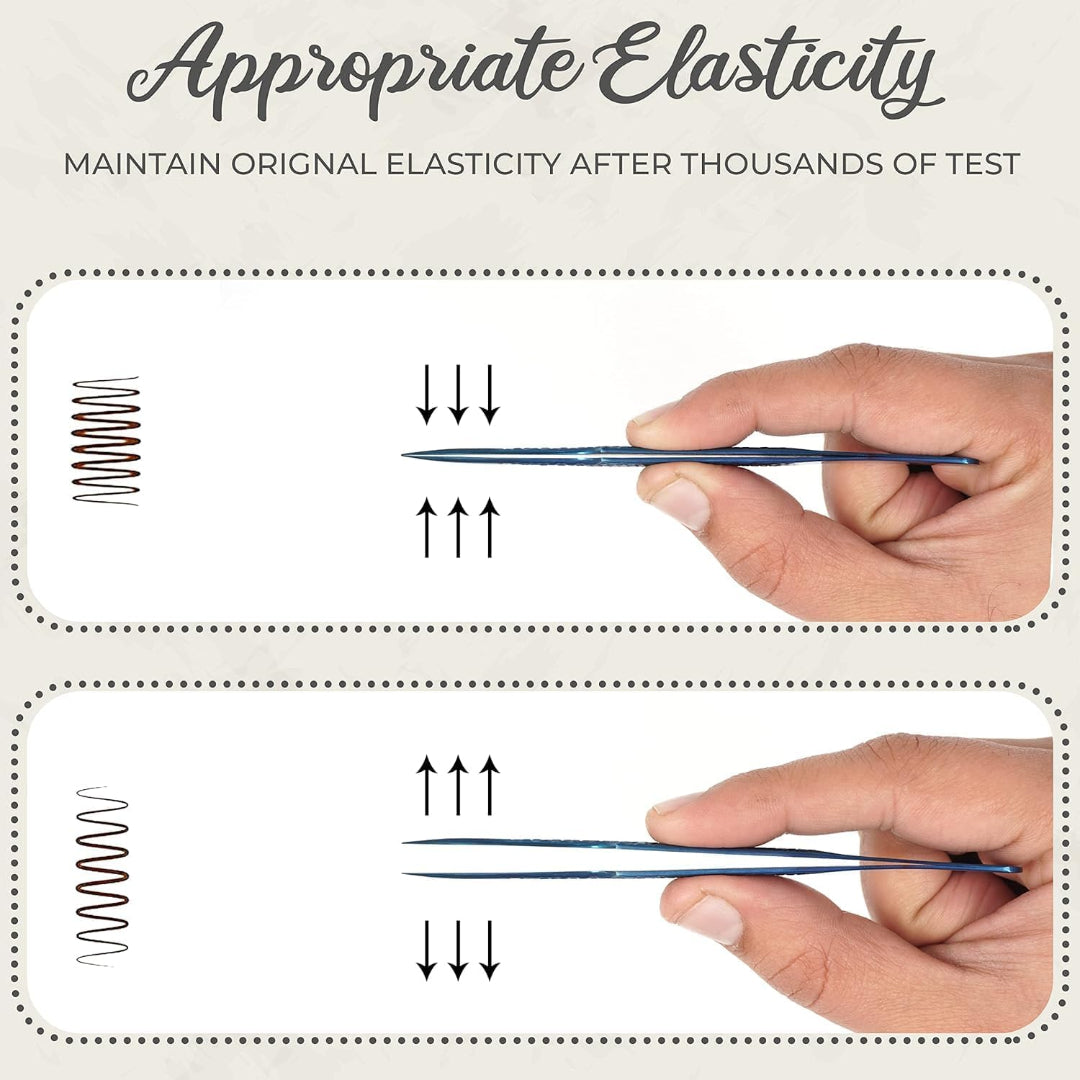 Bite Instruments 4-Piece Purple Eyelash Tweezer Set | Textured Grip Lash Tools