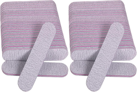 Professional Nail Files 100/180 Grit – Double-Sided Emery Boards for Manicure & Pedicure