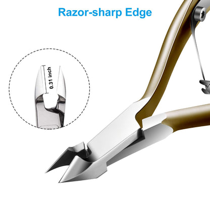 Bite Instruments Ergonomic Cuticle Cutter with Non-Slip Grip