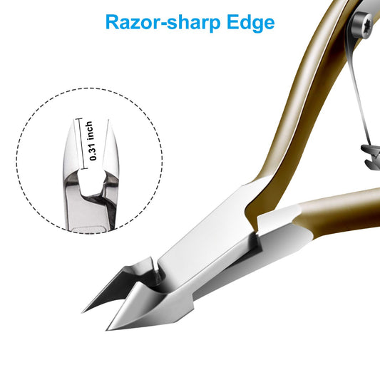 Bite Instruments Ergonomic Cuticle Cutter with Non-Slip Grip