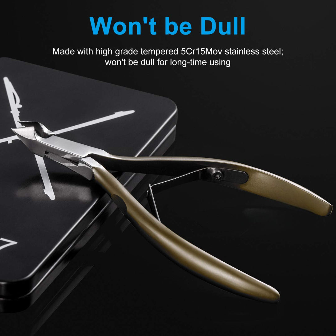 Bite Instruments Ergonomic Cuticle Cutter with Non-Slip Grip
