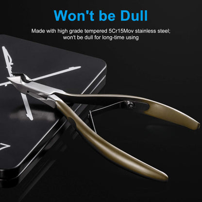 Bite Instruments Ergonomic Cuticle Cutter with Non-Slip Grip