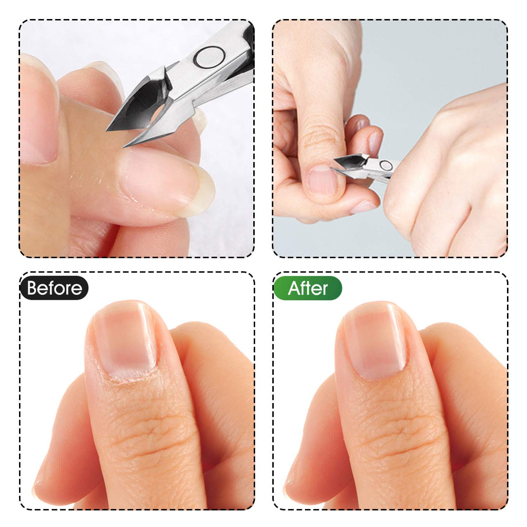 Bite Instruments Ergonomic Cuticle Cutter with Non-Slip Grip