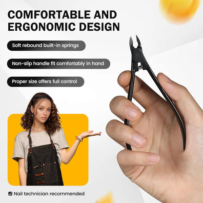 Bite Instruments Stainless Steel Cuticle Trimmer for Manicure and Pedicure
