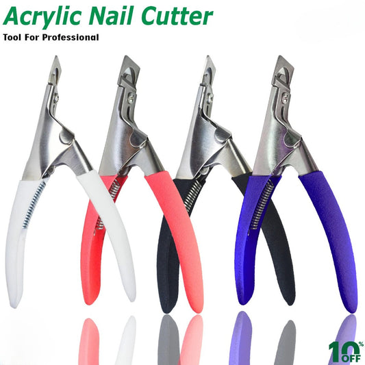 Professional Acrylic False Fake Nail Clipper Art Nail Scissors Manicure Tips Cutter Bite Instruments