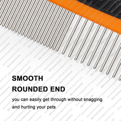 Dog Grooming Comb with Anti-Slip Handle | Bite Instruments