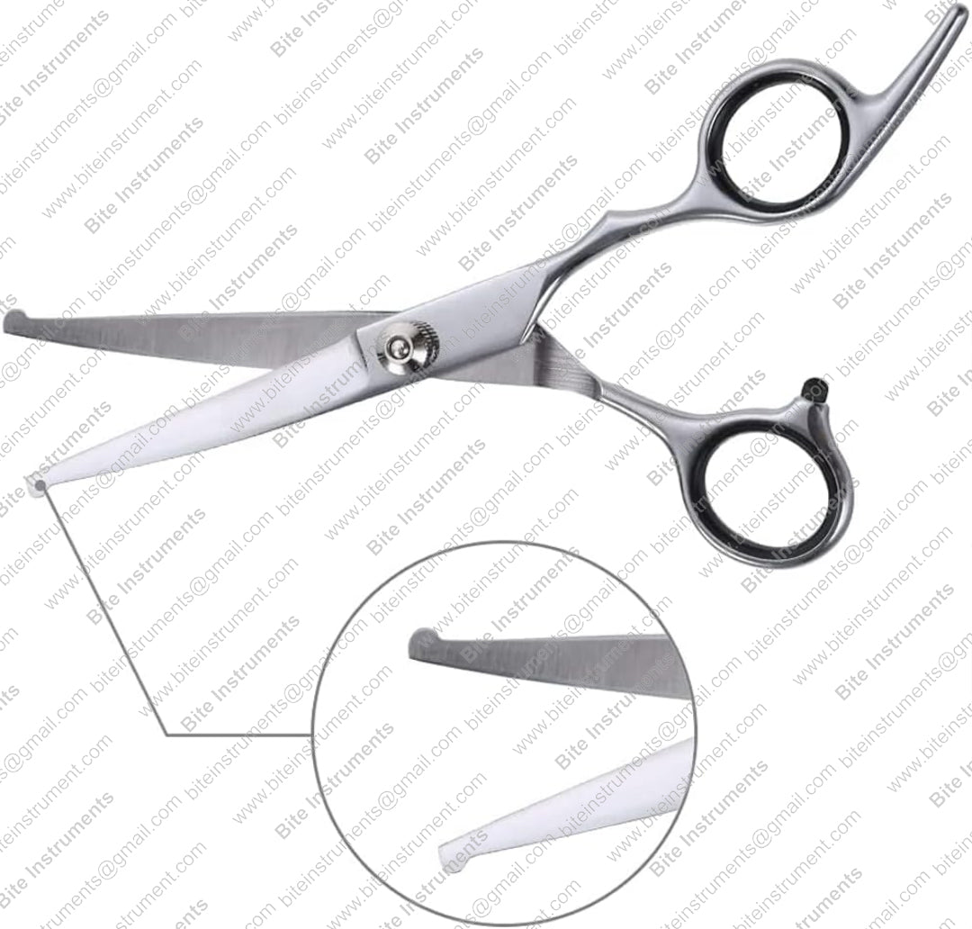 Curved Dog Grooming Scissors | Professional Pet Grooming Tools with Safe Rounded Tips – Bite Instruments