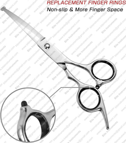 Curved Dog Grooming Scissors | Professional Pet Grooming Tools with Safe Rounded Tips – Bite Instruments
