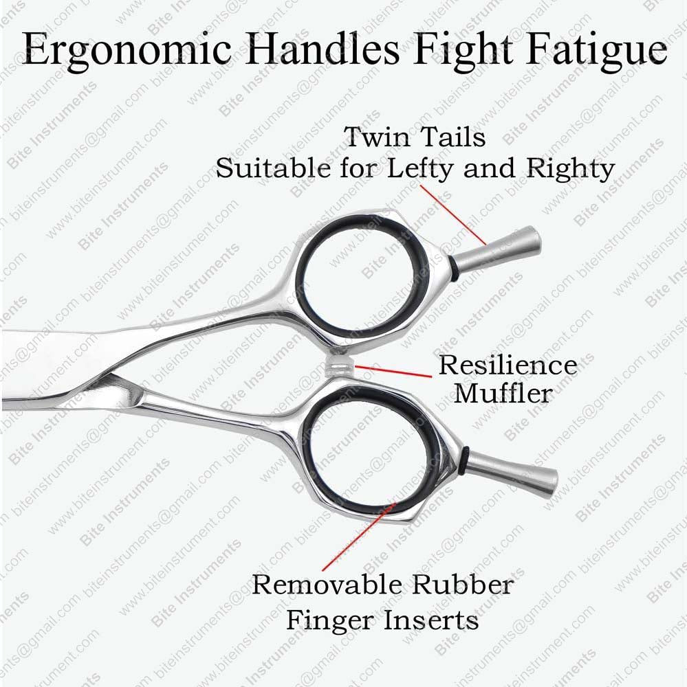 Professional Curved Chunker Dog Grooming Scissors | Bite Instruments
