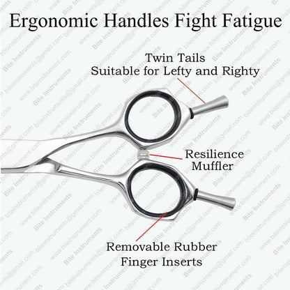 Professional Curved Chunker Dog Grooming Scissors | Bite Instruments