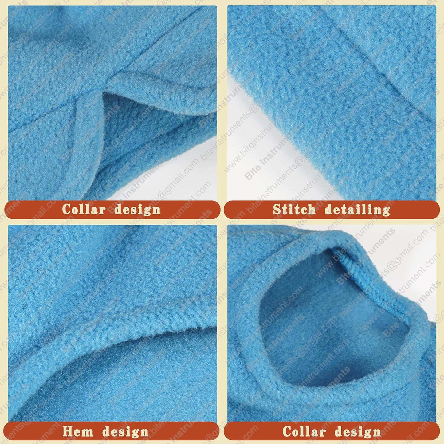 Dog Fleece Jacket – Warm Winter Pet Coat with Leash Ring for Small & Medium Dogs