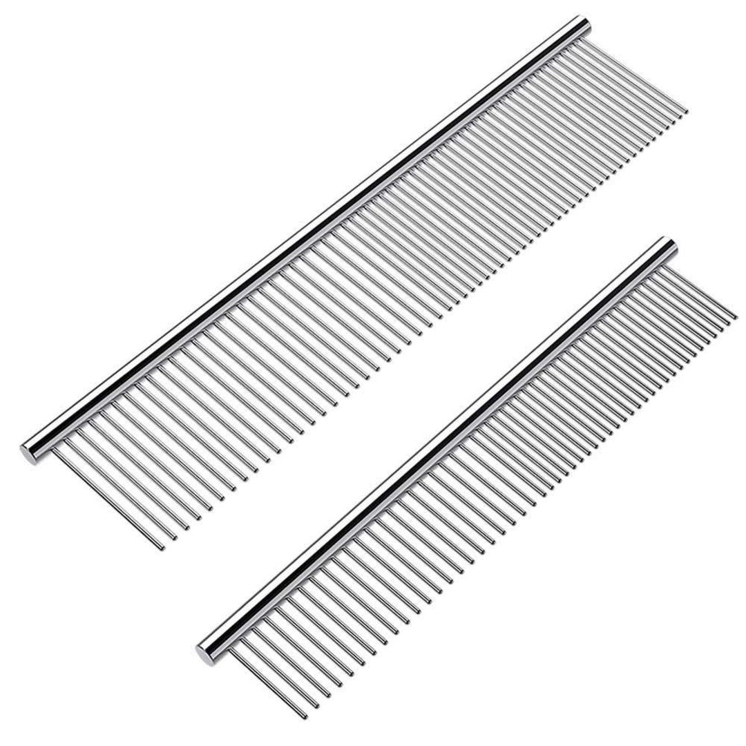 Professional Dog Grooming Comb – Stainless Steel Pet Comb for Dogs & Cats