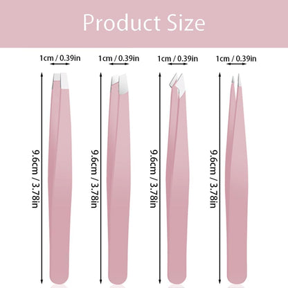 Tweezer Set For Man Women, Precision Tweezers For Facial Hair, Eyebrow Stainless Steel