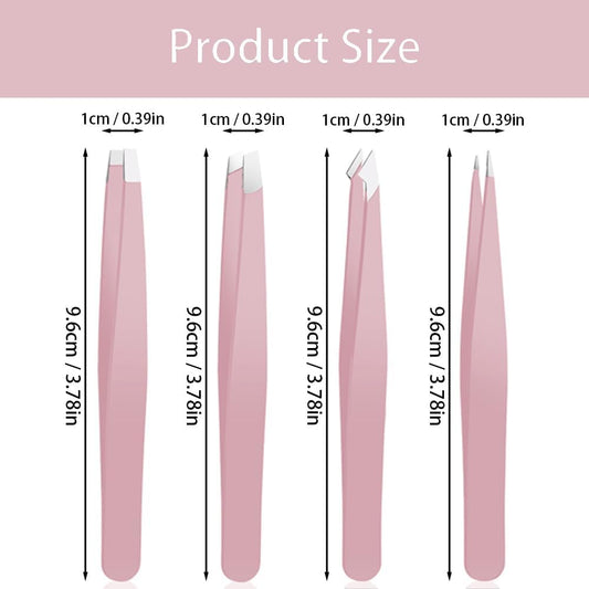 Tweezer Set For Man Women, Precision Tweezers For Facial Hair, Eyebrow Stainless Steel