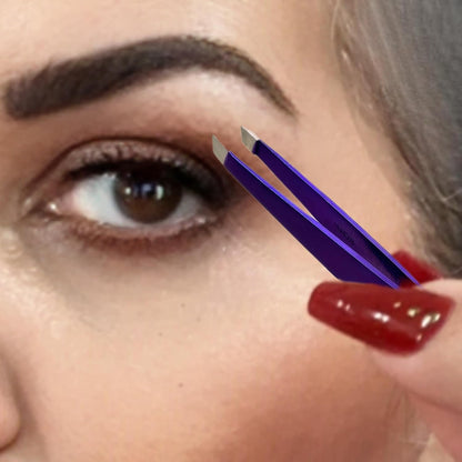 Best Quality Precision Slant Tweezers - Expert Eyebrow Shaping