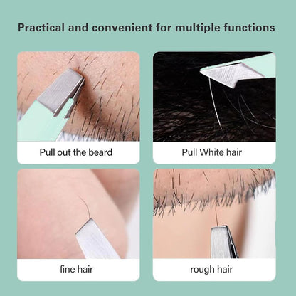 Professional Precision Tweezers For Facial Hair, Eyebrow Tweezer Stainless Steel