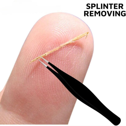 Bite Instruments Sharp Pointed Tweezers Precision Fine Point Tip Ingrown Hair Removal Kit