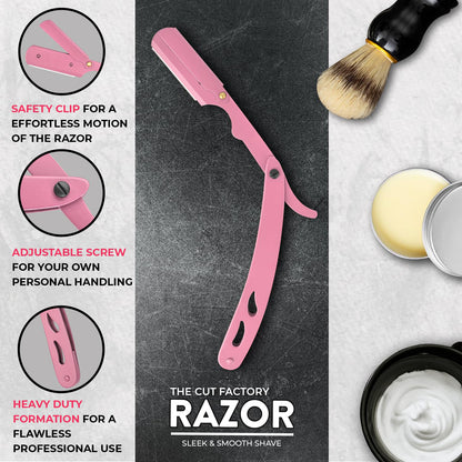 Professional Straight Razor for Men, Barber Straight Edge Razor Safety