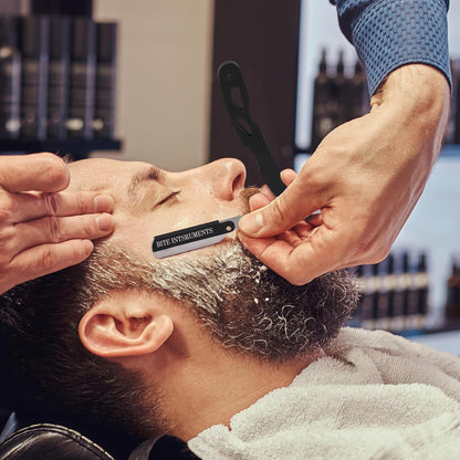Professional Men's Straight Shaving Razors kit With 10 Replaceable Blades