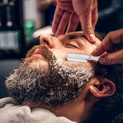 Professional Straight Razor for Men – Barber Straight Edge Razor with 100 Blades