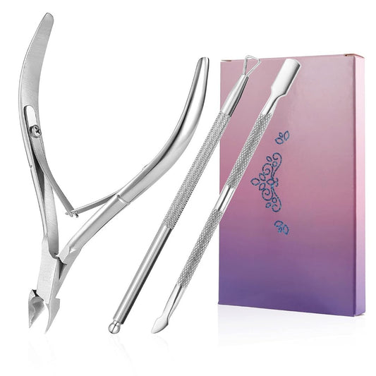 Silver Cuticle Nipper & Pusher Set | Bite Instruments