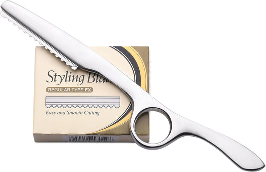 Styling Razor Silver Thinning Shaper Hairdressing Styling Knives