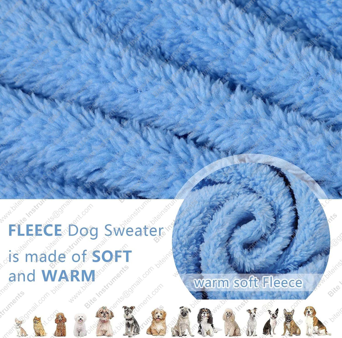 Dog Sweater – Warm Fleece Pet Coat | Bite Instruments