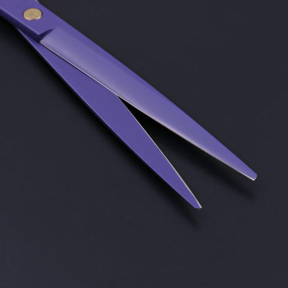 Purple Dragon Professional 8.0-inch Dog Grooming Scissors Set - Straight, Curved & Chunker Shears