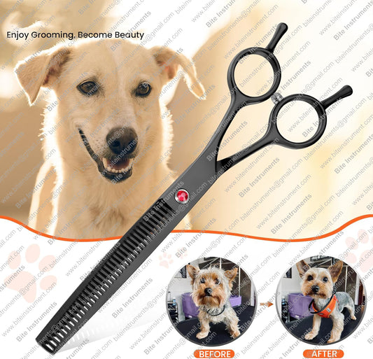 Bite Instruments 37 Teeth Dog Grooming Thinning Shears – Japanese Steel